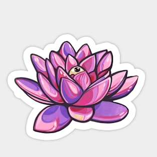 Zen Lotus Eye Sticker